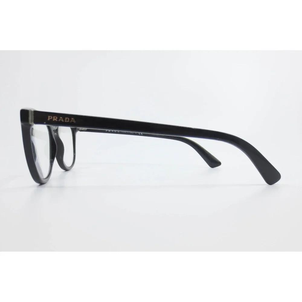 Prada VPR 02T Black Cat Eye Eyeglasses Frames 53-17-140 Made in Italy